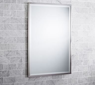 Kensington Mirror, Extra Large Rectangle, Polished Nickel finish - Image 2