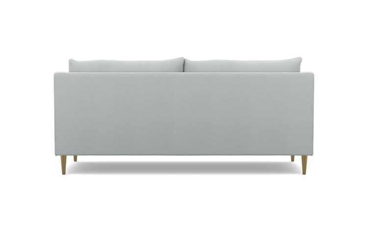 Caitlin by The Everygirl Sofa with Ore Fabric, Brass Plated legs, and Bench Cushion - Image 3