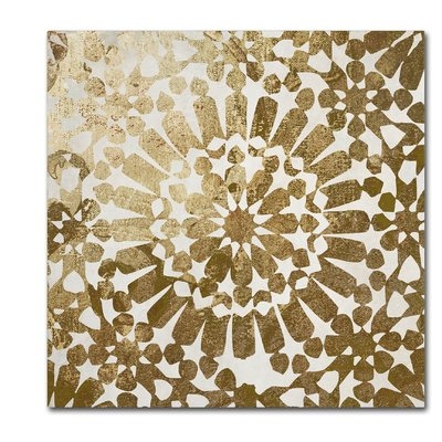 'Moroccan Gold I' Graphic Art on Wrapped Canvas - Image 0