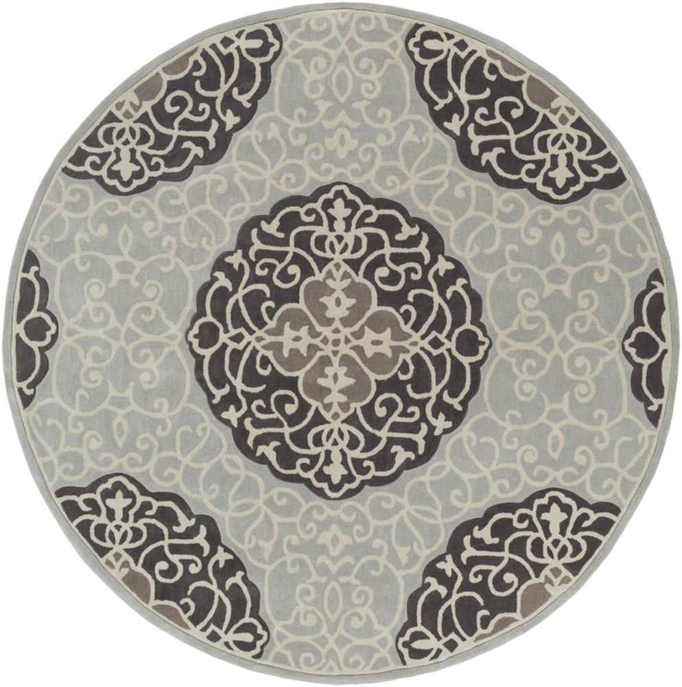 Cosmopolitan Beige Indoor 8' x 8' Handmade Rug - Image 1