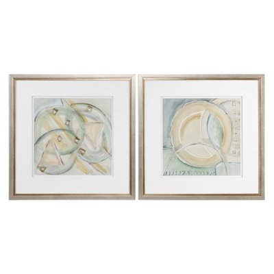Abstracts 2 Piece Framed Painting Print Set - Image 0