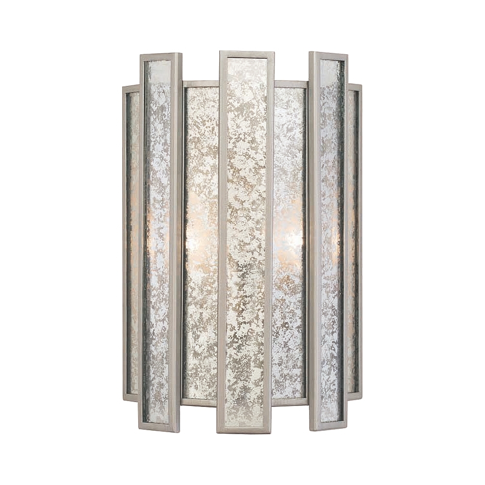 Palisade 14" High Tarnished Silver Wall Sconce - Style # 23N72 - Image 0