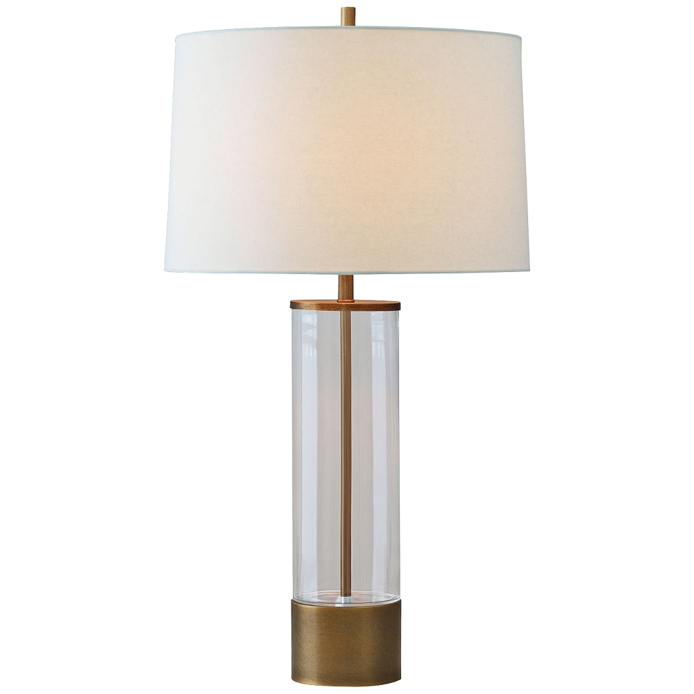 Port 68 Evanston Gold Plated Clear Glass Table Lamp - Style # 8G003 - Image 0