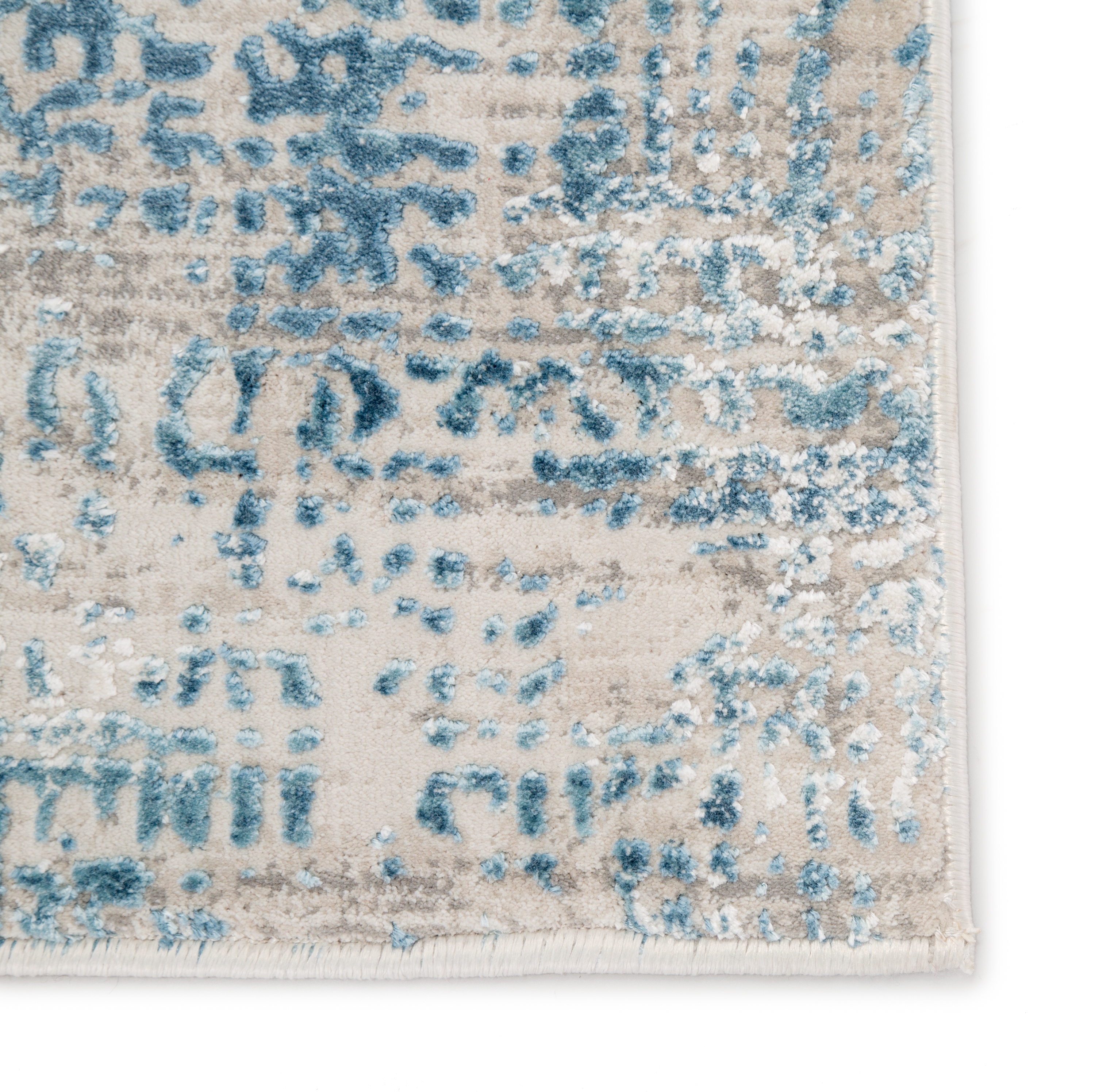 Eero Abstract Blue/ Ivory Runner Rug (2'6"X8') - Image 2