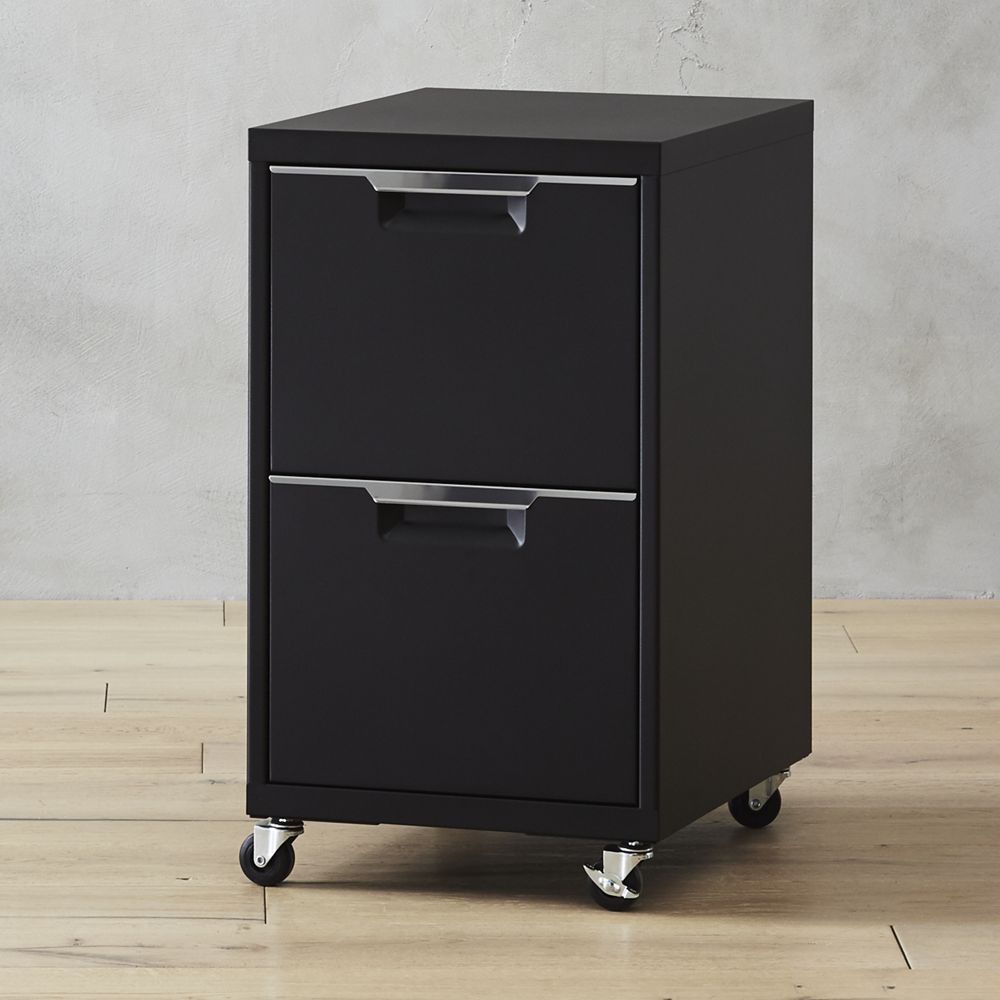 TPS Black 2-Drawer Filing Cabinet - Image 0