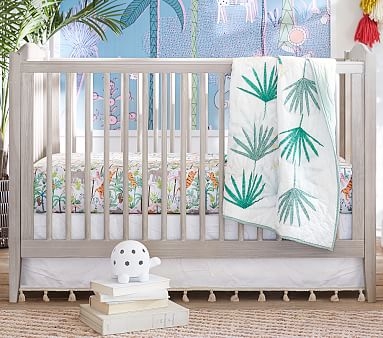 Emerson Convertible Crib & PBK Lullaby Mattress Set, Simply White, In-Home Delivery - Image 5