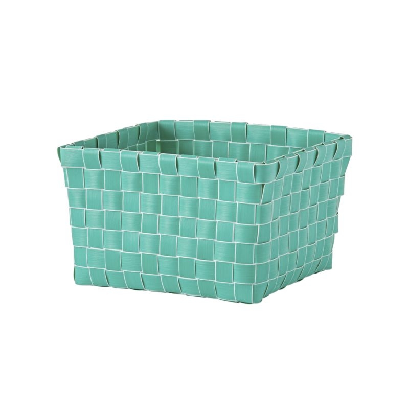 Strapping Woven White Shelf Basket - Image 5