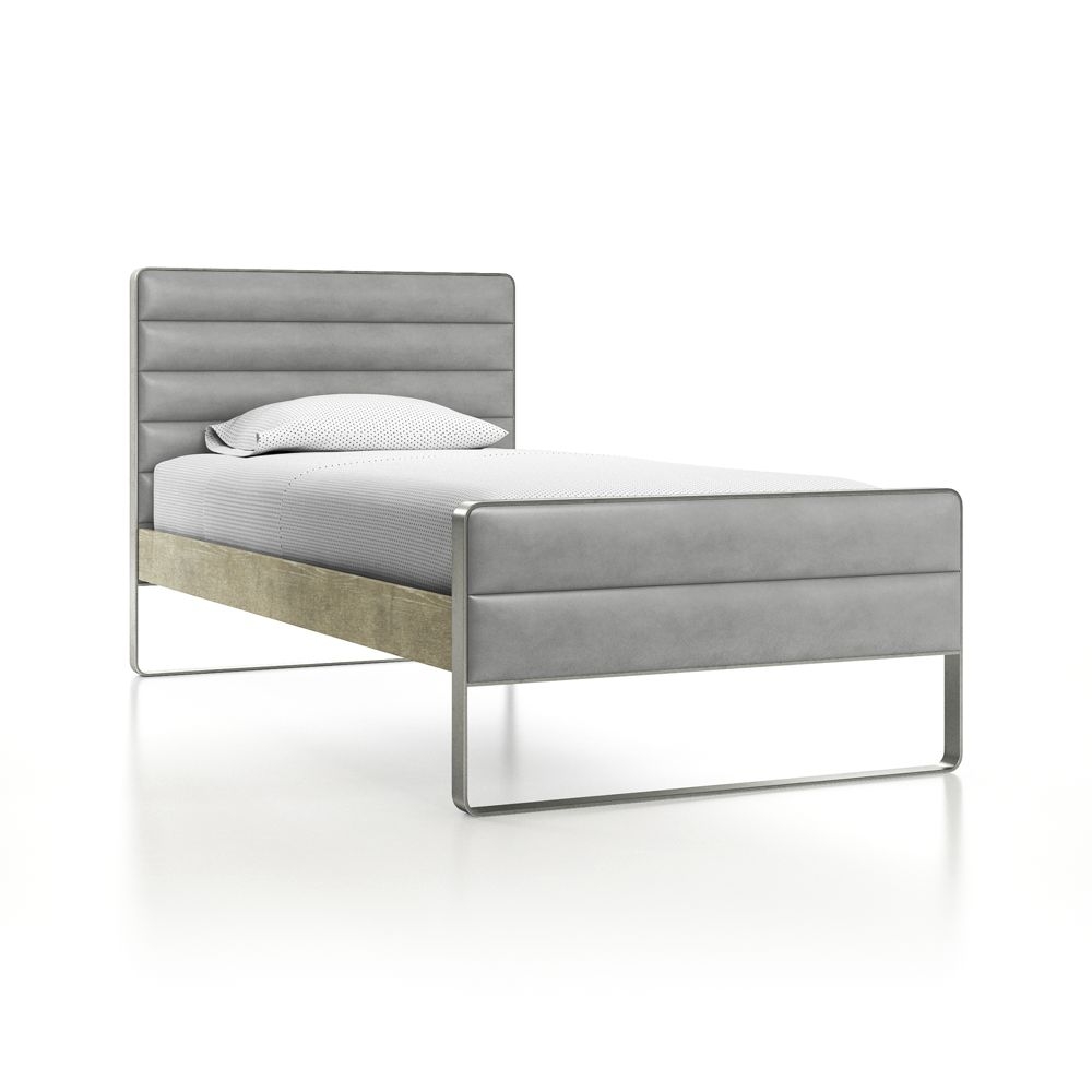 Drew Wood and Metal Twin Bed - Image 0