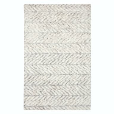 Dash Tufted Wool Rug, 8'x10', Ivory/Gray - Image 2