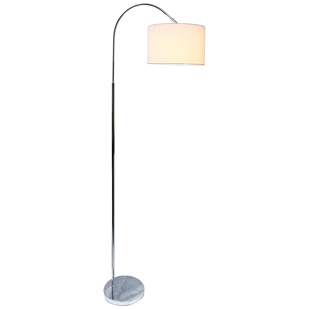 Saranap Brushed Nickel Arched Floor Lamp - Style # 35N98 - Image 0