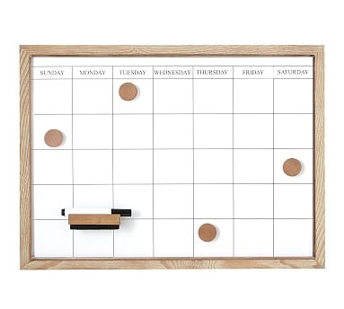 Daily Modular Wall System, Whiteboard Calendar - Gray Wash - Image 0