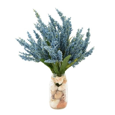 Heather Floral Arrangements in Mason Jar - Image 0