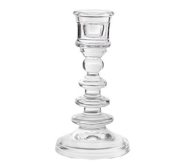Harper Stacked Glass Taper Candlesticks - Small - Image 2