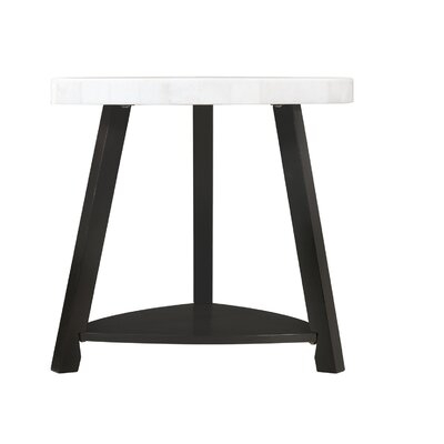 Kimberlin White Marble Top End Table - Image 0