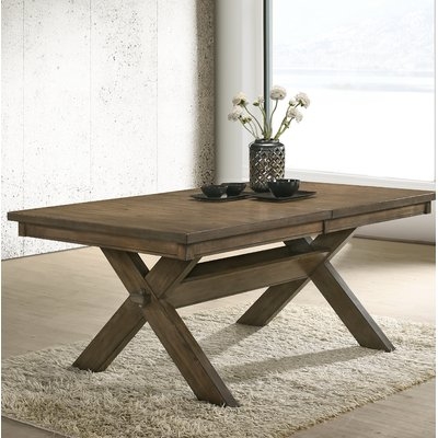 Poe Cross-buck Extendable Dining Table - Image 0
