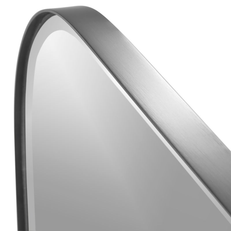 Edge Silver Rounded Rectangle Mirror - Image 1