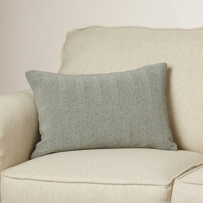 Bungalow Rose Goggins Cotton Lumbar Pillow in Gray - Image 0