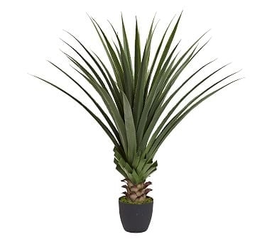 Faux Potted Spiked Agave Plant - Image 0