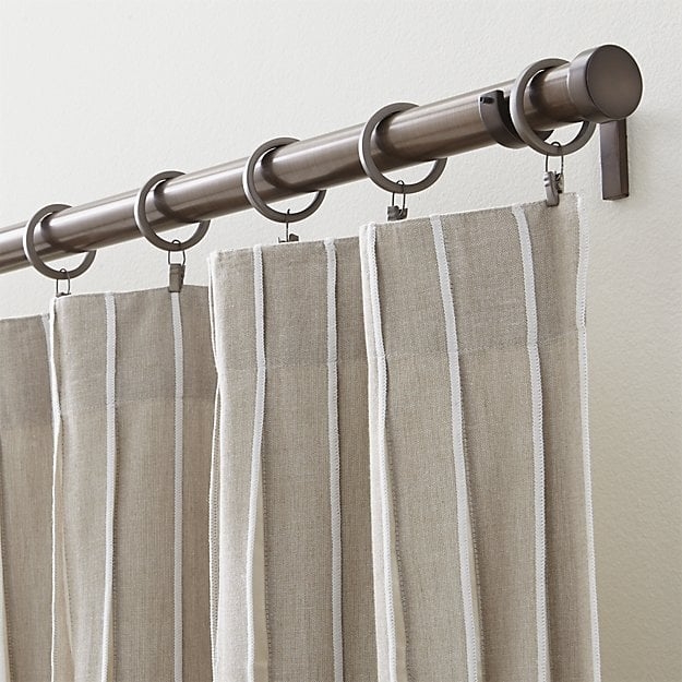 Matte Bronze 1.25"x88"–120" Curtain Rod Set - Image 2