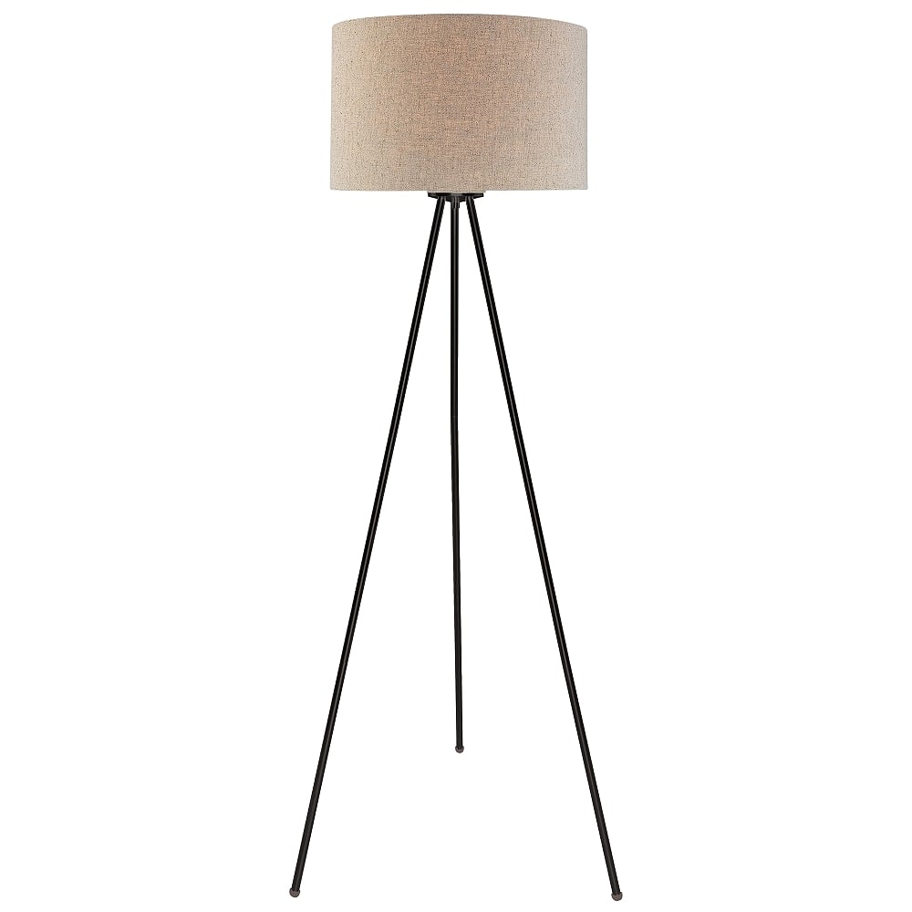 Lite Source Tullio Dark Bronze Tripod Floor Lamp - Style # 33F04 - Image 0
