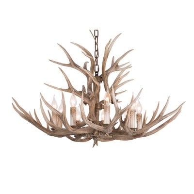 Whittingham Polyresin Antler 9-Light Chandelier - Image 0