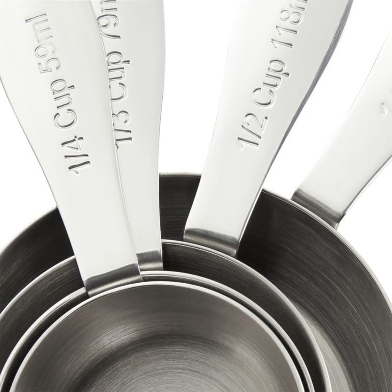 Stainless Steel Measuring Cups, Set of 4 - Image 3