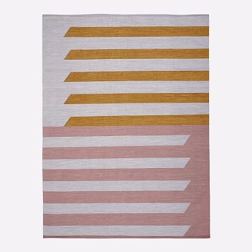 Spliced Stripe Rug, Golden Oak, 8'x10' - Image 0
