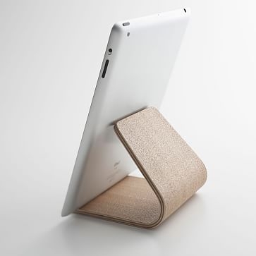 Yamazaki Plywood Tablet Stand, Beige - Image 1