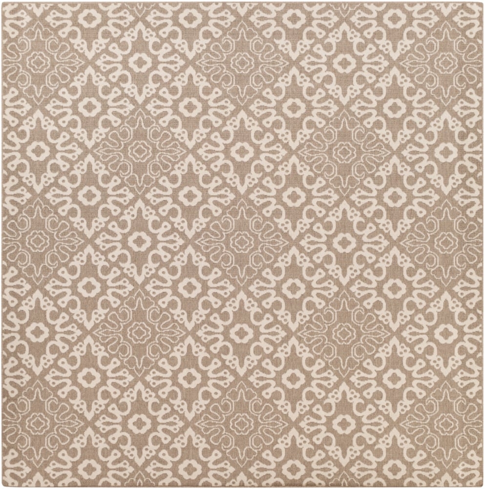 Alfresco Beige Outdoor 8'10" x 8'10" Machine Woven Rug - Image 2