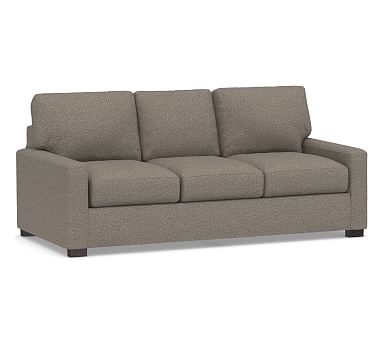 Turner Square Arm Upholstered Sofa 3X3 83", Down Blend Wrapped Cushions, Performance Chateau Basketweave Light Gray - Image 0