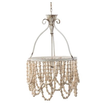 Bergin Beaded Chandelier - White - Image 0