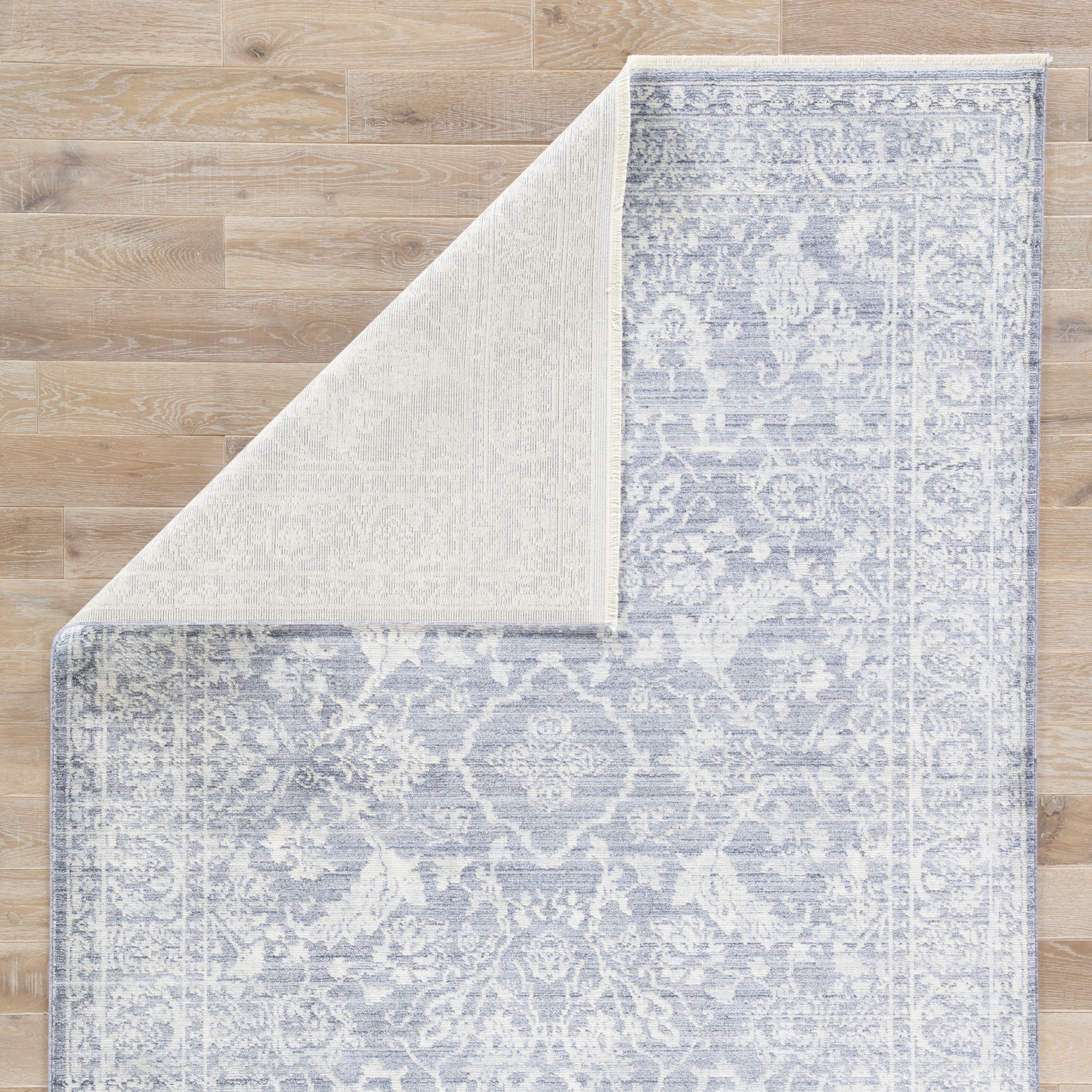Lumineer Floral Blue/ White Area Rug (9' X 12') - Image 2