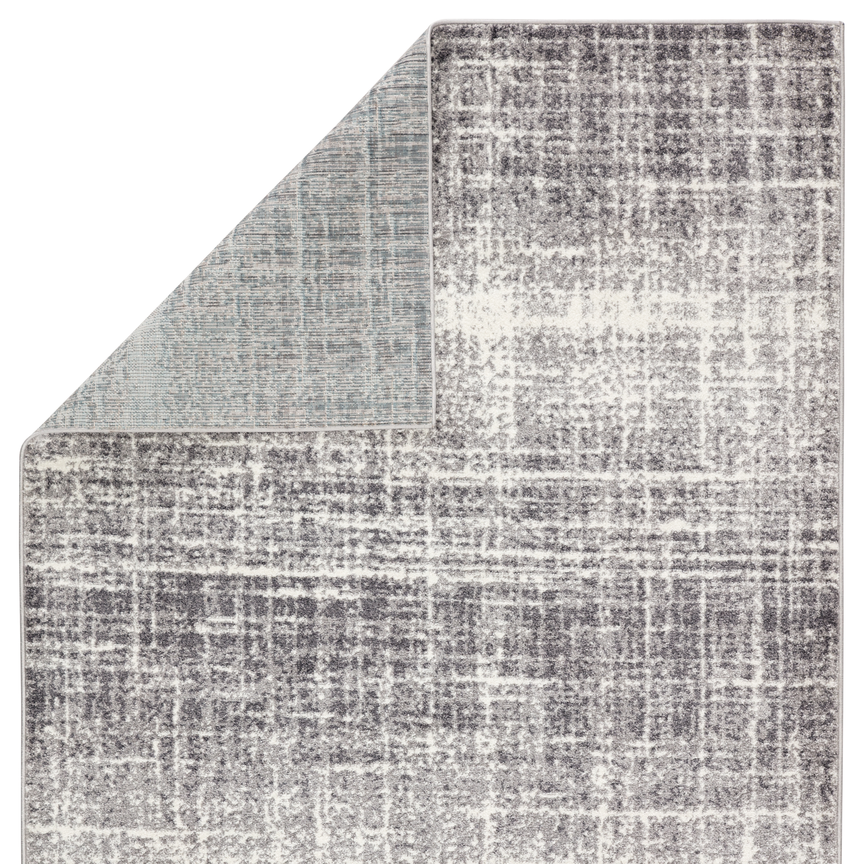 Asbury Abstract Gray/ White Area Rug (7'10"X10'2") - Image 2