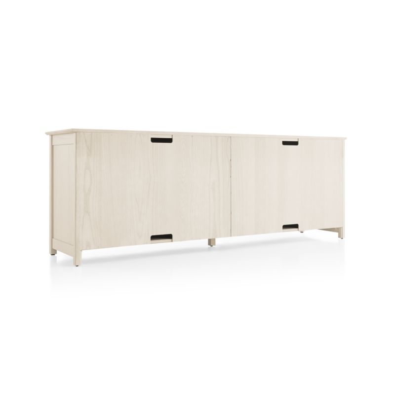 Ainsworth Cream 85" Media Console with Glass/Wood Doors - Image 6