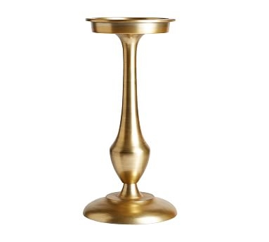 Chester Brushed Candleholders, Brass - Large - Image 0