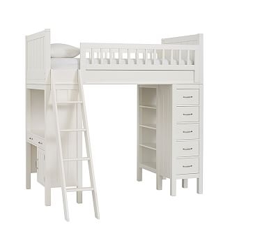 Camp Twin Loft System without Twin Bed, Simply White - Image 0