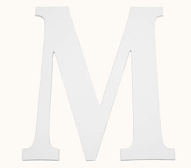 Mini Harper Painted Letter, White, M - Image 0