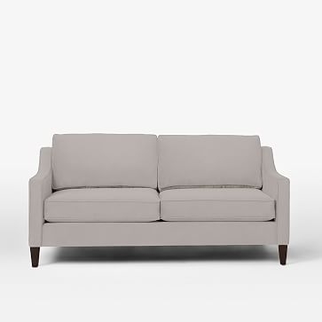 Paidge 72.5" Sofa, Poly, Marled Microfiber, Ash Gray, Taper Pecan - Image 0