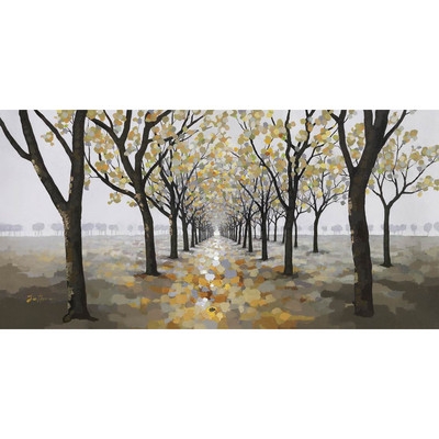 Pathway Painting on Wrapped Canvas - Image 0