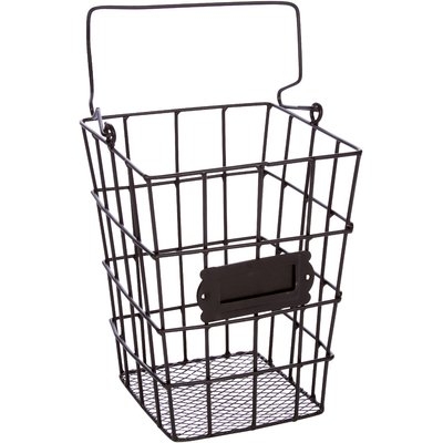 Metal Wire and Mesh Hanging Utensil and Storage Basket - Image 0