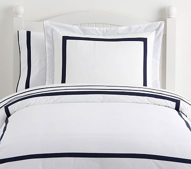 Decorator Duvet Cover, Twin, Navy - Image 0