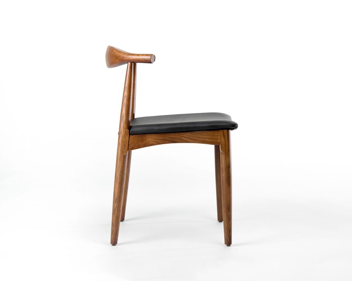 Elbow Chair - Walnut Stain Light Graphite - Image 2