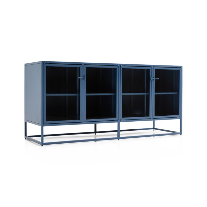 Casement Blue Large Metal Sideboard - Image 1