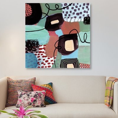 'Jazz Abstract' Painting Print on Canvas - Image 0