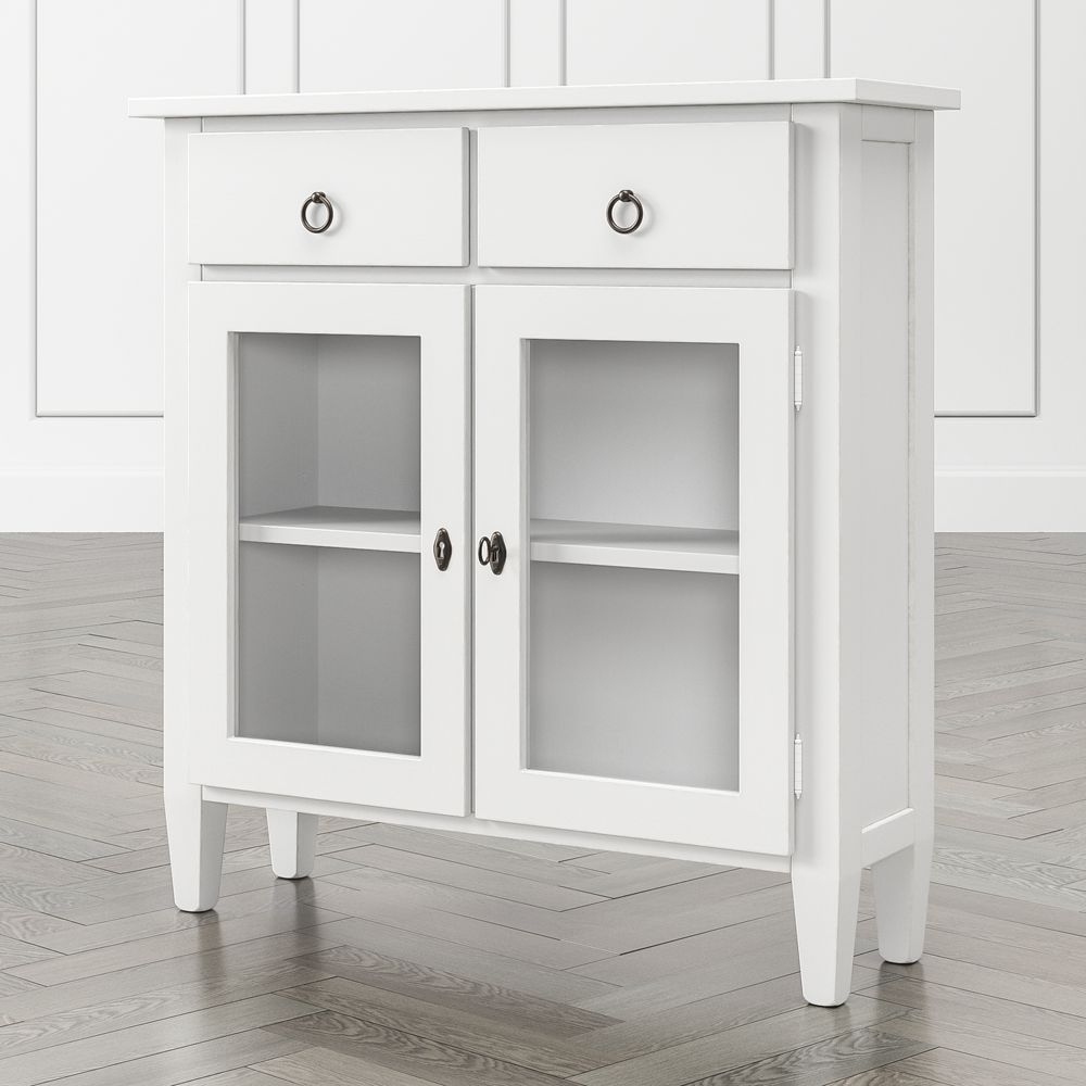 Stretto White Entryway Cabinet - Image 0