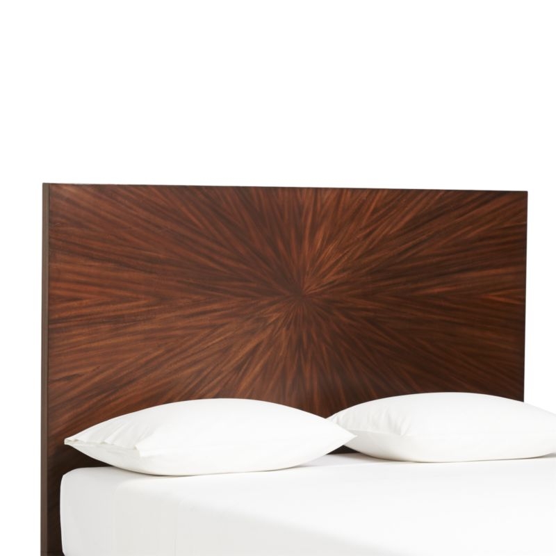 Ray Marquetry Headboard Queen + Wood Frame - Image 3