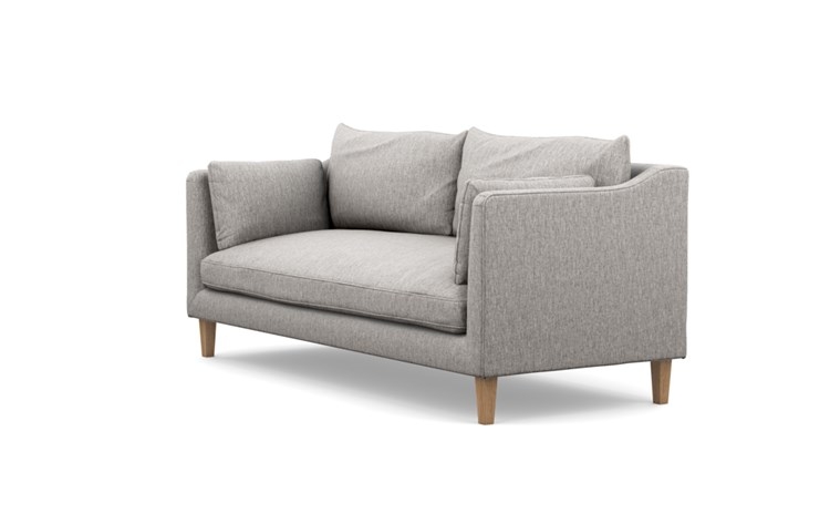 Caitlin by The Everygirl Sofa with Earth Fabric, Natural Oak legs, and Bench Cushion - Image 4