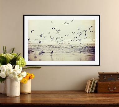 River of Birds by Lupen Grainne, 28" x 42", Wood Gallery, Black, Mat - Image 3