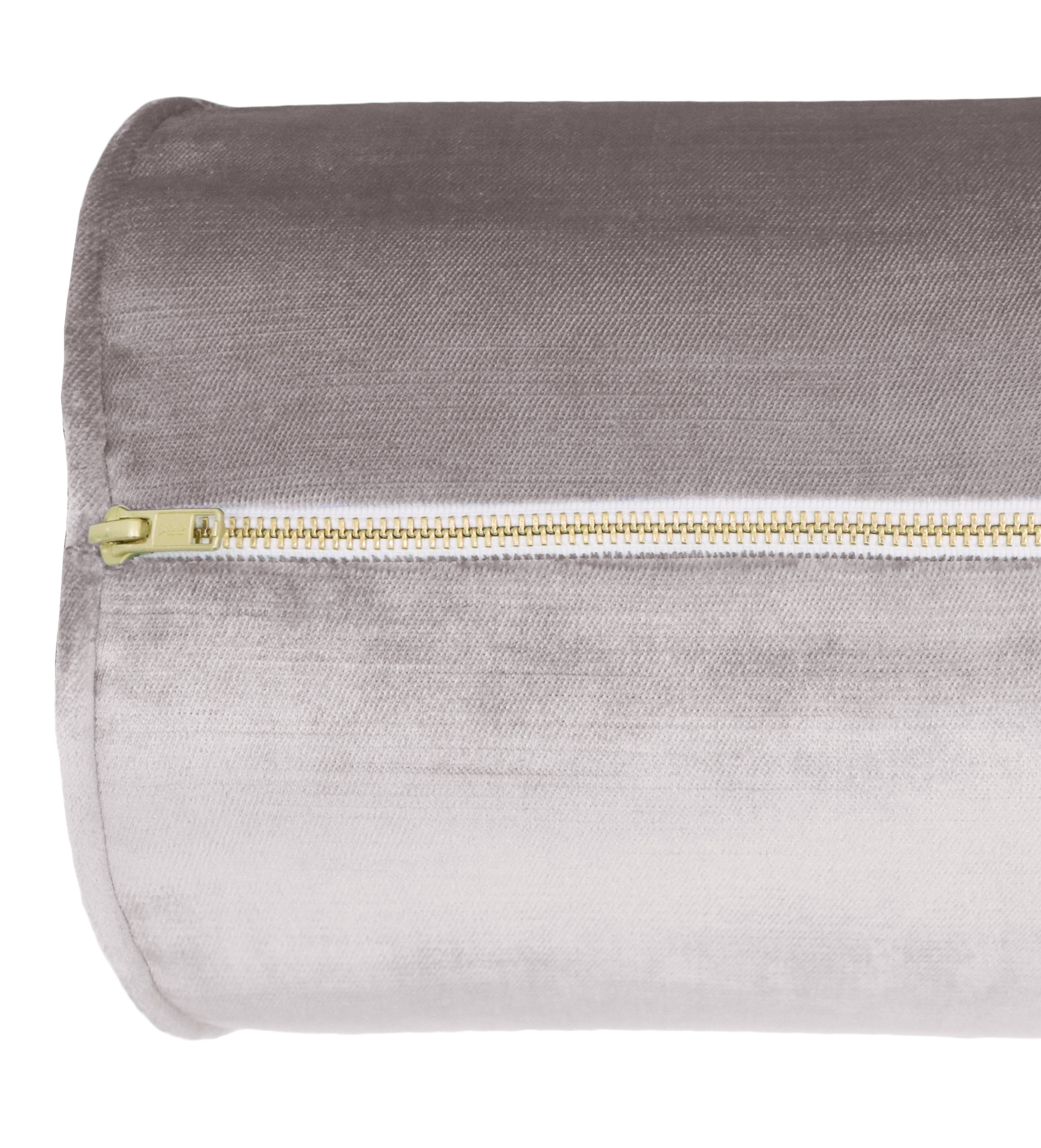 THE BOLSTER :: FAUX SILK VELVET // SMOKEY LAVENDER - Sample 4" X 4" - Image 2