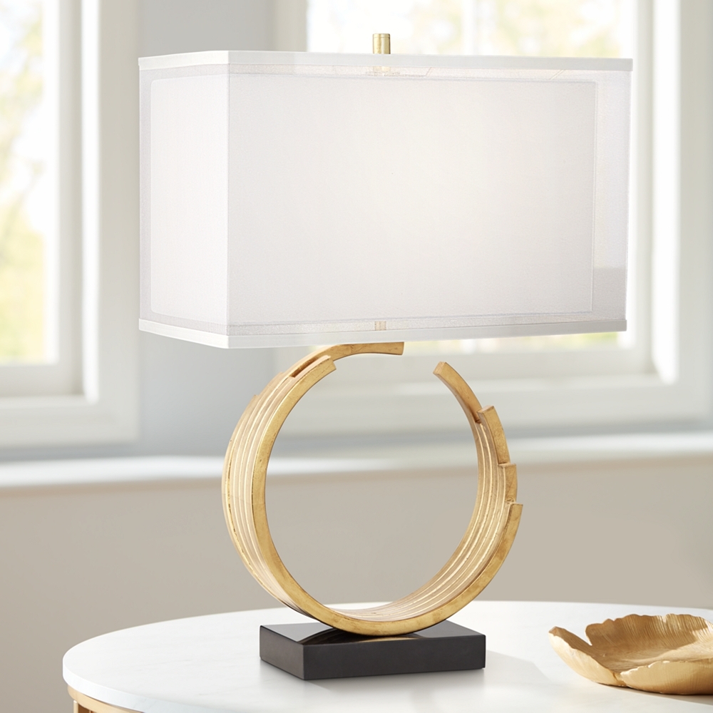 Riley Gold Leaf Table Lamp - Style # 43D90 - Image 0